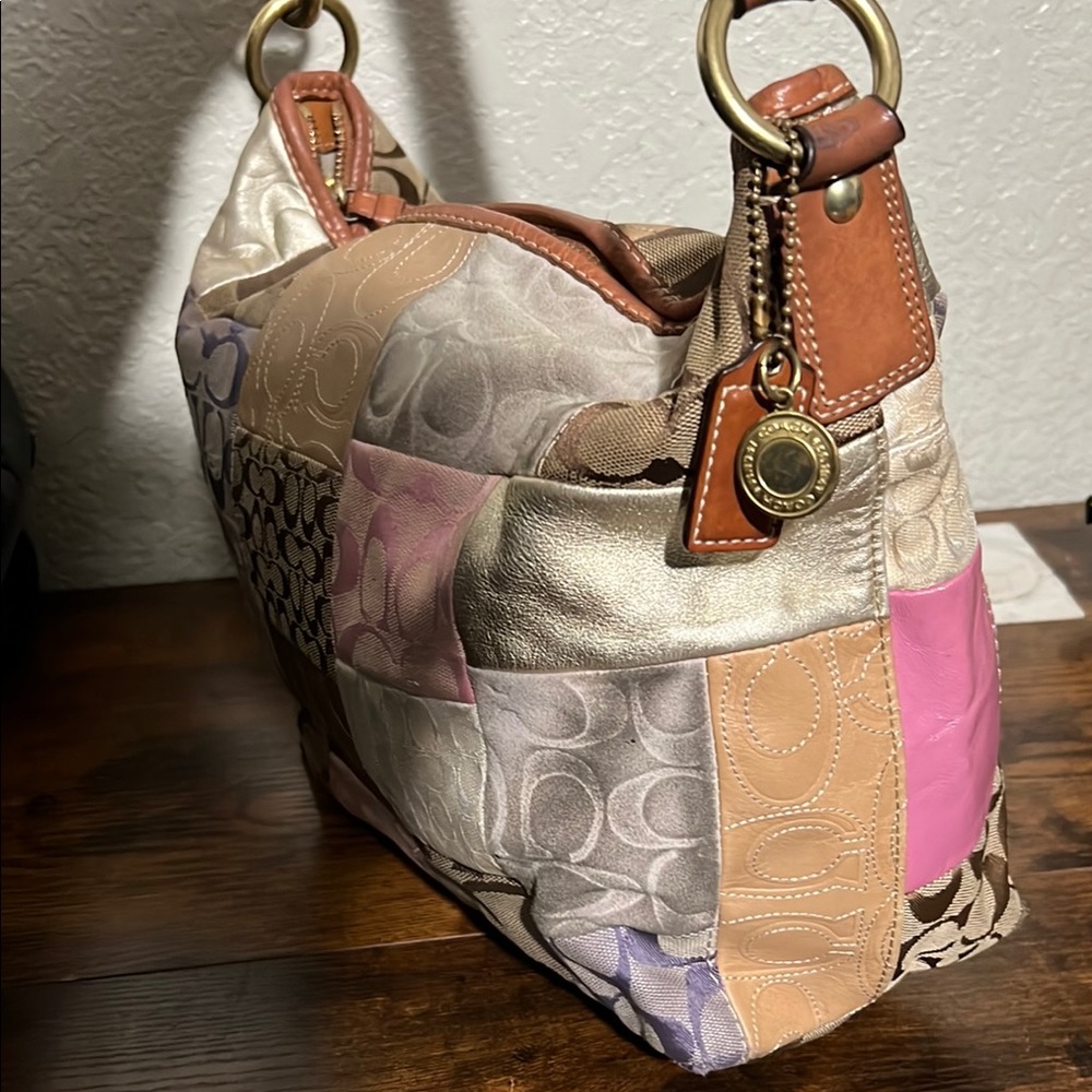 Elegant Patchwork Shoulder Bag - image 10